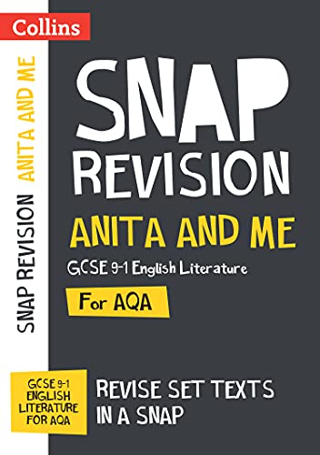 Collins Snap Revision guide for Anita and Me, AQA GCSE English Literature.