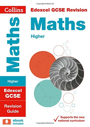 Front cover of Edexcel GCSE Higher Maths revision guide featuring a nautilus shell.