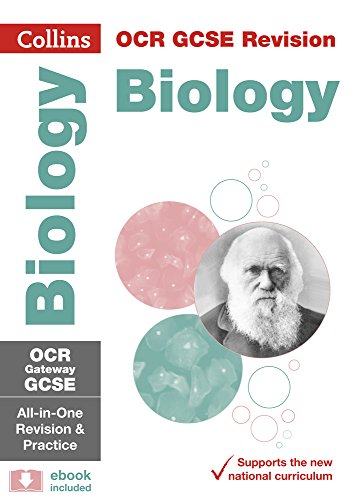 Collins OCR GCSE Biology revision guide featuring Charles Darwin’s portrait.