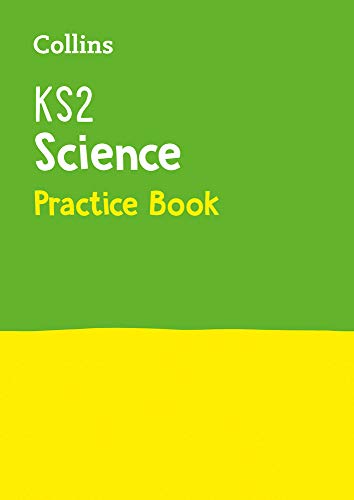 Green and yellow book cover with “KS2 Science Practice Book” text.