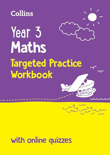 Purple and yellow workbook cover with an airplane and sun illustration.