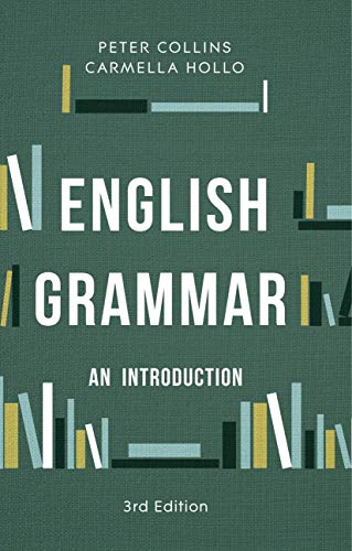 Book cover: "English Grammar: An Introduction," 3rd Edition, teal background.