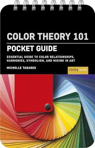 Spiral-bound "Color Theory 101" pocket guide with color wheel background.