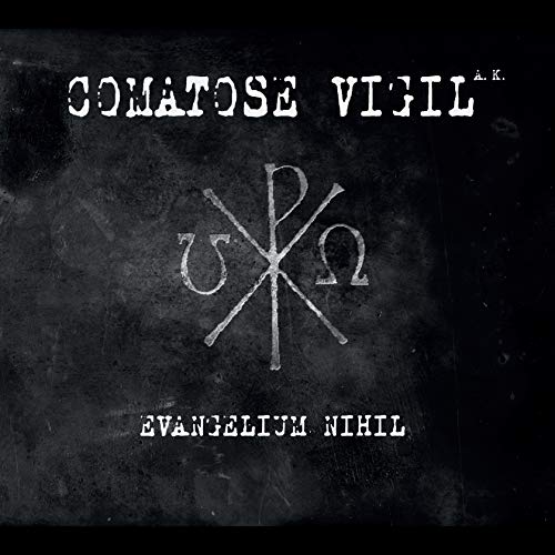 Black CD cover with white text and a cross-like symbol.