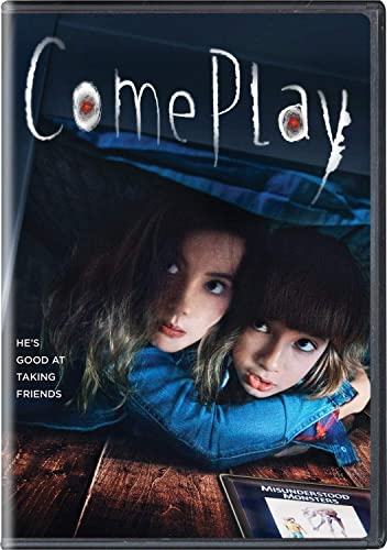Come Play" DVD cover featuring two young girls and a shadowy figure.