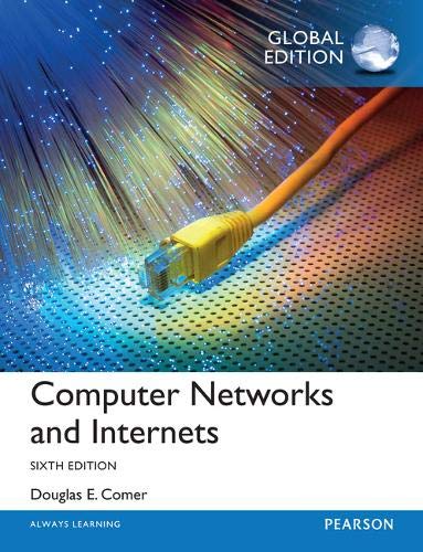 Textbook cover with network cable and glowing fiber optic background.