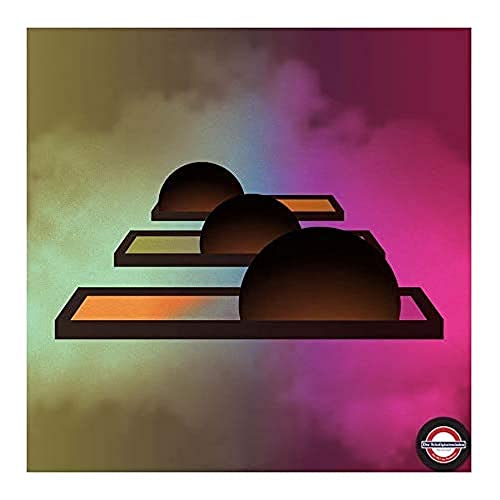 Album cover for Comet Is Coming’s “Imminent” featuring stacked domes.
