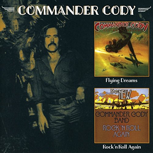 CD cover featuring Commander Cody, a portrait, and aviation imagery.