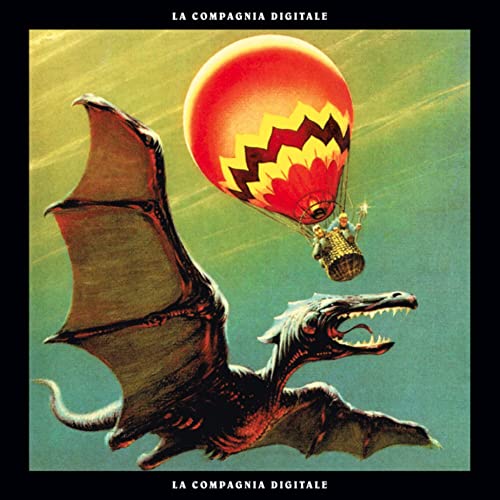 CD cover: hot air balloon, dragon, and person in a fantastical scene.