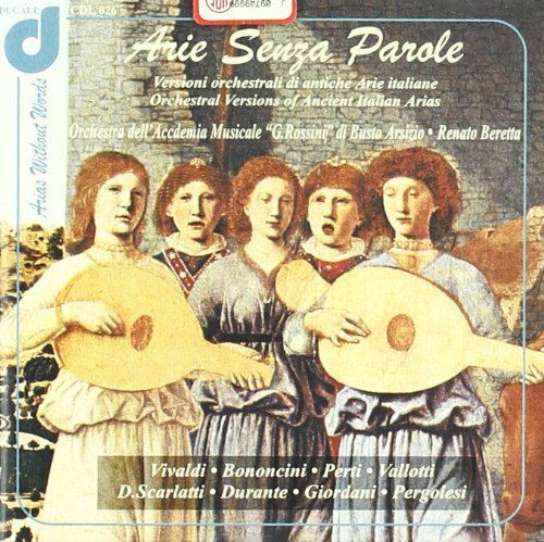 CD cover: Renaissance painting of musicians with title "Arie Senza Parole".