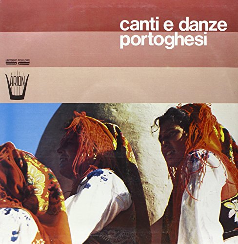 Vinyl album cover: Portuguese folk music compilation with dancers in traditional dress.
