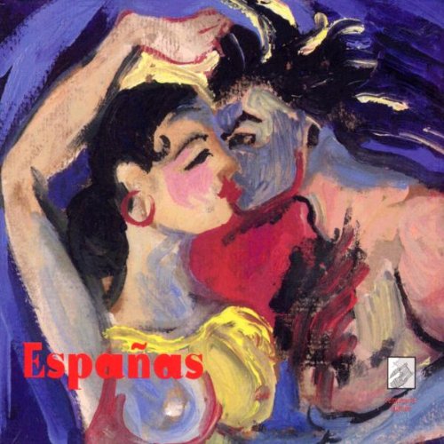 CD cover: abstract painting of a couple embracing, titled “Espanas”.