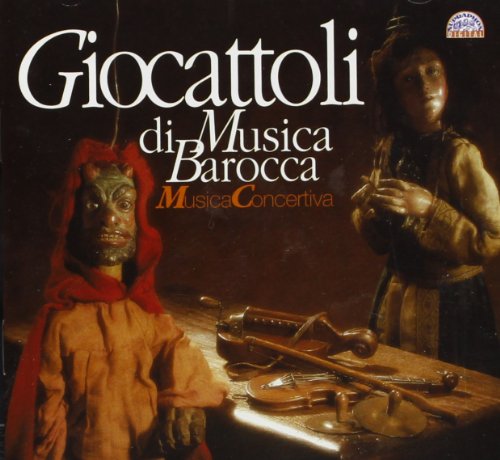 CD cover: antique toys with the title “Giocattoli di Musica Barocca”.