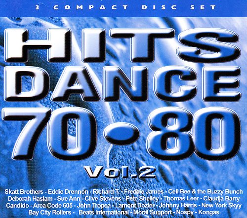 CD cover for “Hits Dance 70-80 Vol.2” with blue and silver text.