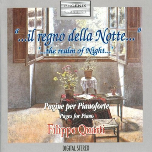 CD cover: window scene with flowers, text in Italian and English.