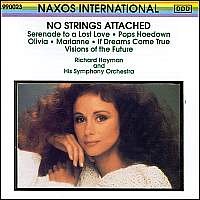 CD cover for “No Strings Attached” featuring a woman with curly hair.