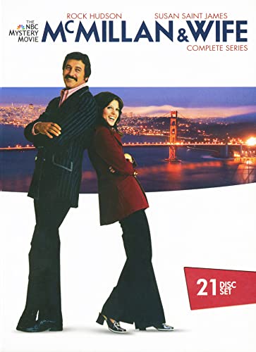 DVD cover for "McMillan & Wife" featuring Rock Hudson and Susan Saint James.