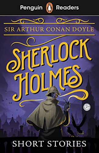 Book cover: Sherlock Holmes, a penguin reader graded for English learners.