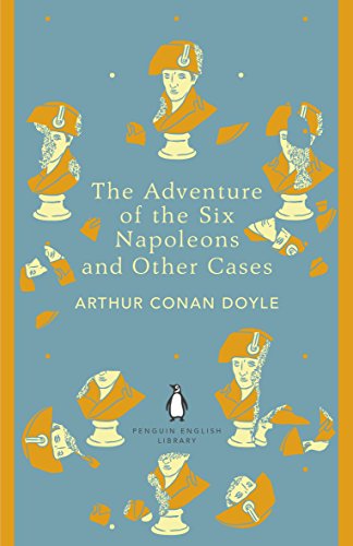 Book cover with blue background featuring broken Napoleon busts and text title.