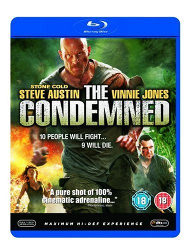 Blu-ray cover for action film "Condemned" featuring Steve Austin and Vinnie Jones.