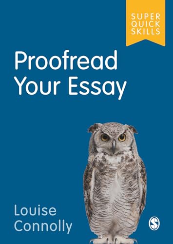 Book cover: “Proofread Your Essay” with an owl illustration.