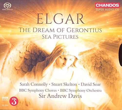 CD cover for Elgar’s “The Dream of Gerontius” featuring angelic figures.