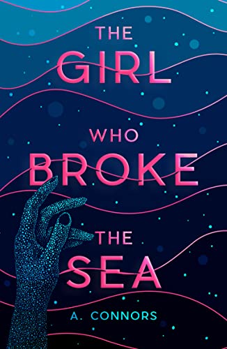 Book cover featuring a dotted hand against a dark blue background with pink waves.