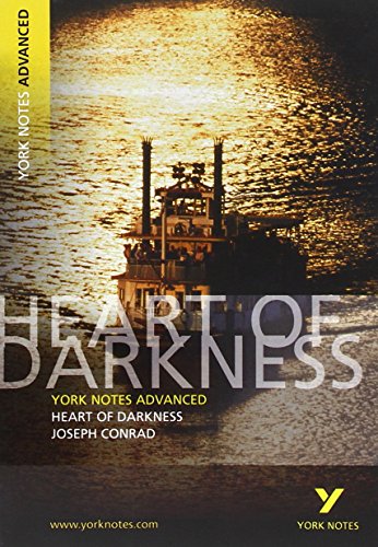 Book cover for "Heart of Darkness" featuring a steamboat on a river.