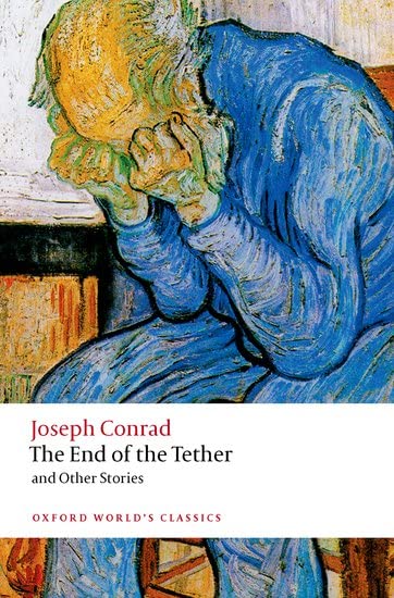 Book cover: painting of a seated, distressed man with head in hands.