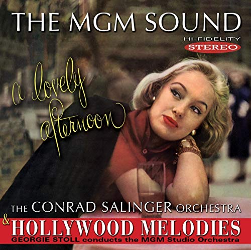 CD cover featuring a blonde woman in red, orchestral music theme.