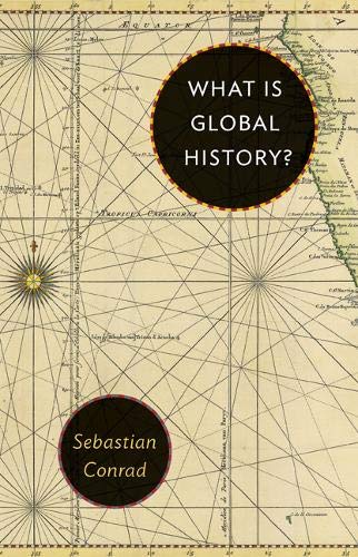 Book cover: “What is Global History?” over a vintage map background.