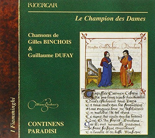 "CD cover with medieval illustration of a man and woman on a green background."