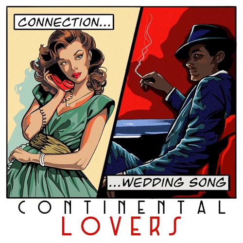 Comic-style illustration of a couple, one on the phone, one smoking.