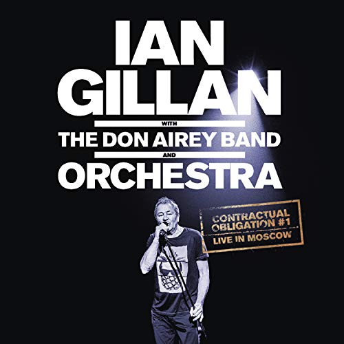 Ian Gillan live album cover with artist performing on stage.