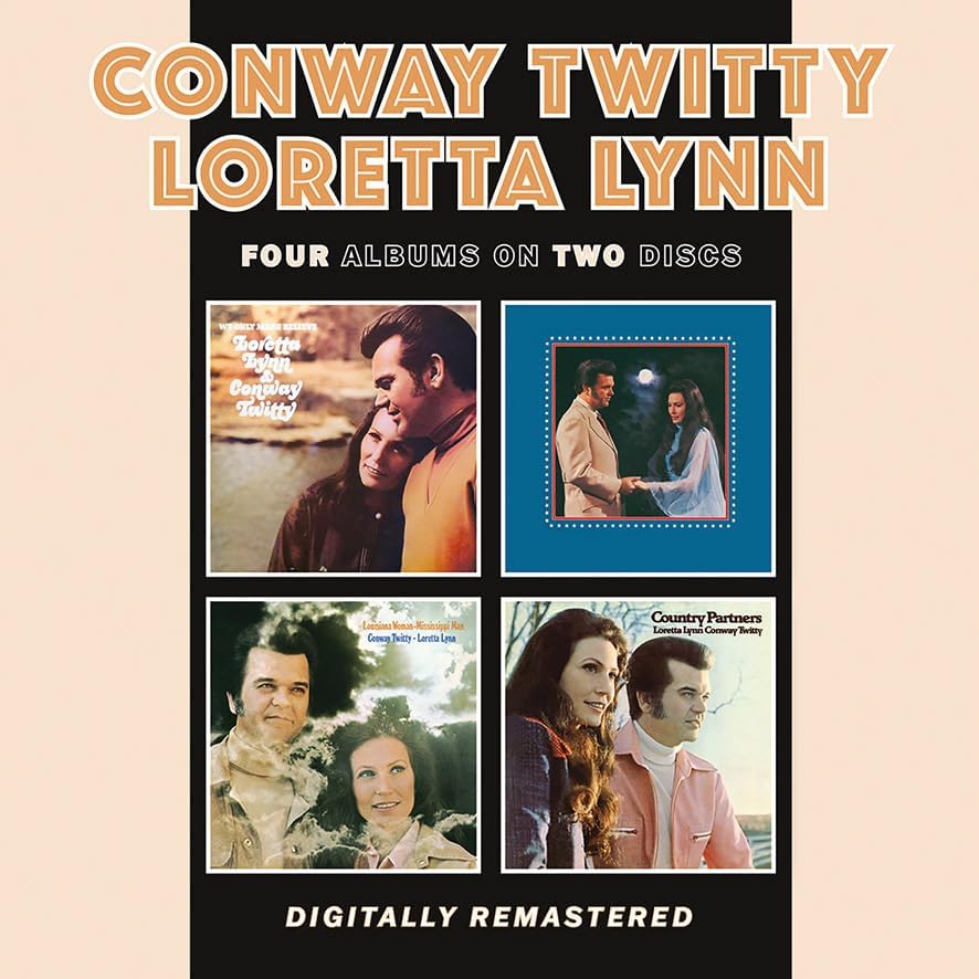 CD cover featuring Conway Twitty and Loretta Lynn with album artwork.