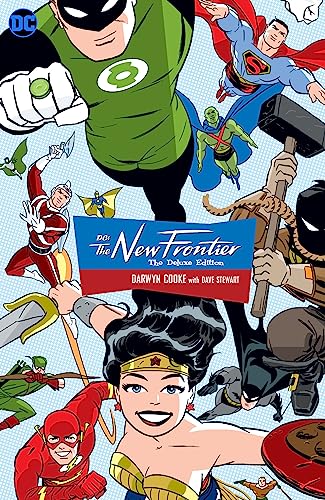 DC’s “The New Frontier” cover featuring multiple superheroes in dynamic poses.