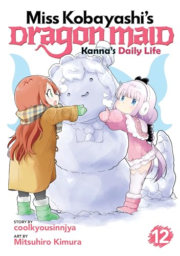 Manga cover featuring two young girls building a snowman in the snow.