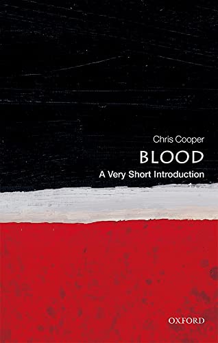 Book cover: "Blood: A Very Short Introduction" with red and black design.