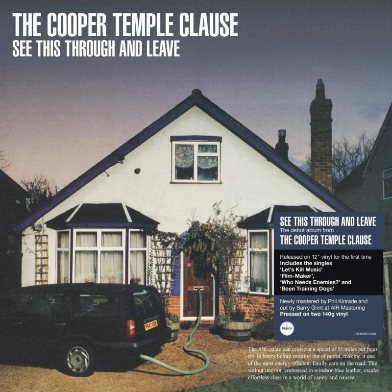 Album cover for Cooper Temple Clause’s “See This Through And Leave,” featuring a house.