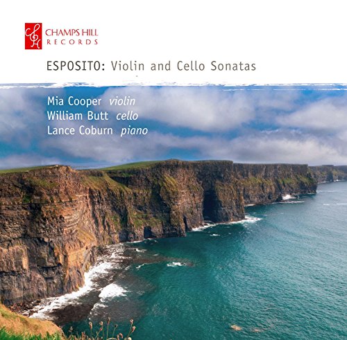 CD cover for Esposito sonatas, featuring a coastal landscape.