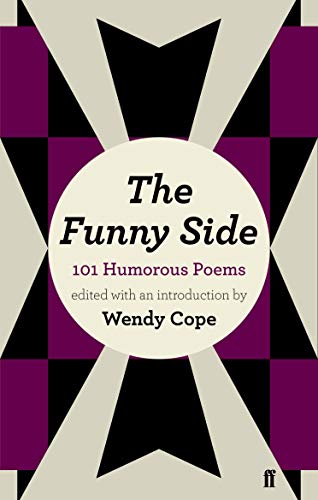 Book cover: "The Funny Side" – 101 humorous poems, purple and black design.