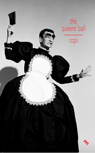 Man in maid outfit holds cleaver, dramatic black and white cover.