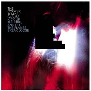 Album cover for Copper Temple Clause with fiery red and white imagery.