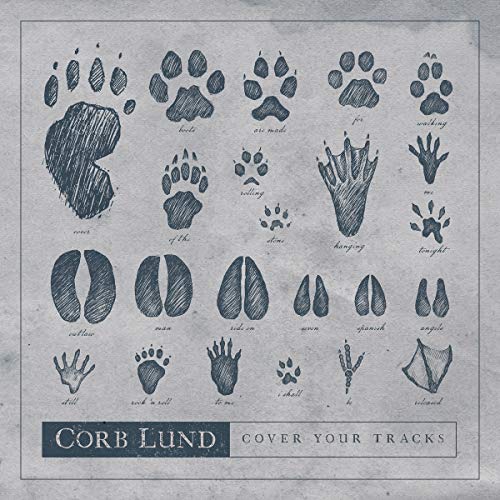 CD cover with sketched animal tracks and the artist name, Corb Lund.