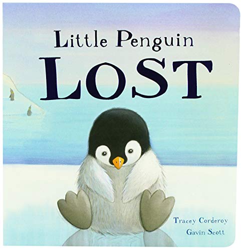 Book cover: a small, fluffy penguin with a worried expression.