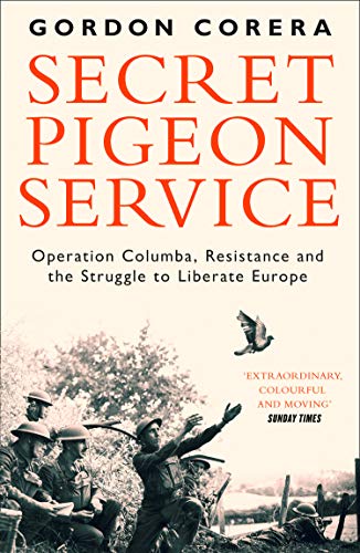 Book cover: soldiers in a field, with a flying pigeon silhouette.