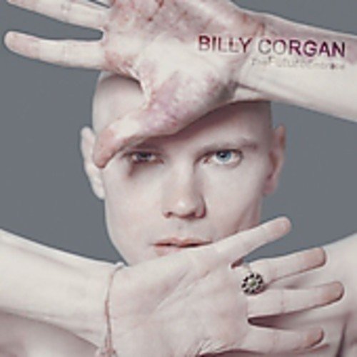 Billy Corgan album cover with a close-up of a man and hands.