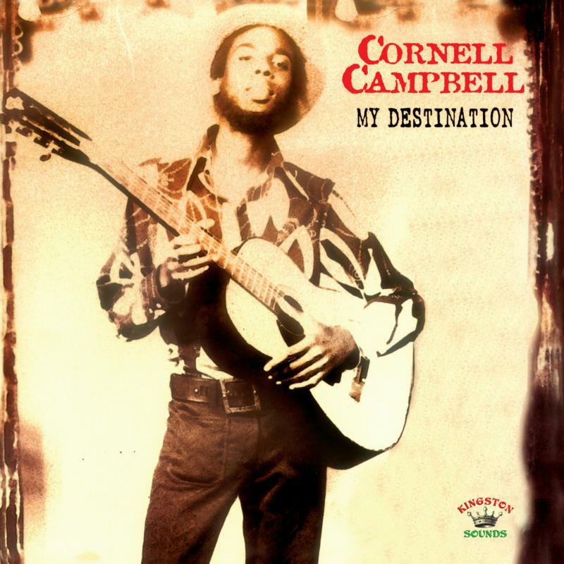 Cornell Campbell album cover featuring a portrait of the musician with a guitar.