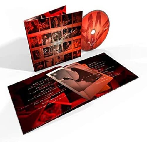 CD case and disc with red and black cover art, tracklist visible.