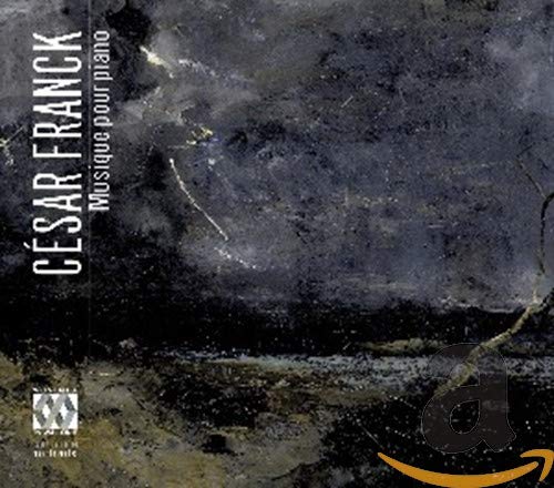 CD cover for César Franck piano music with abstract dark imagery.